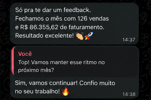 Print de depoimento de cliente 2